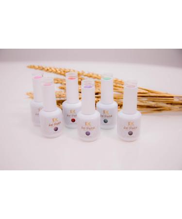 EK Nail Gel Polish 15ml Soft to touch) UV/LED Soak-Off Nail Art Manicure Pedicure for Professional Salon & Home Use - Long Lasting & Easy to Apply (Pink) - Buy Online on GoSupps.com