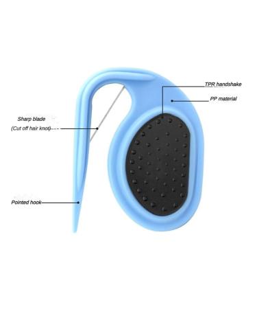 Pet Knotting Comb for Cats - Steel Blade De-Filter Knife & Fur Splitter | Grooming Tools in Orange - Buy Online on GoSupps.com