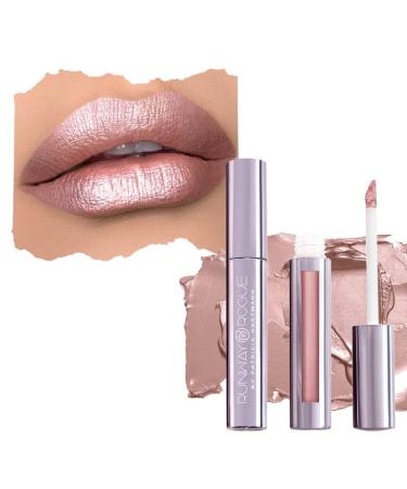Runway Rogue Pearl Glam Long Wear Shimmer Liquid Lipstick  Nude/Pale-Pink Lip Color with Silver and Gold Shimmer  Soft Box 1 Fl Oz (Pack of 1) Soft Box