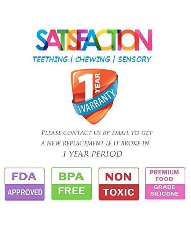 Sensory Chew Stick Toys for Kids with Autism, ADHD, SPD - Silicone Teether (2 Pack) - Buy Online on GoSupps.com