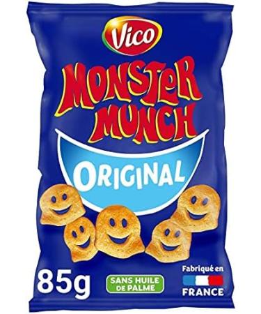  G n rique Vico Monster Munch - The Ultimate Savory Snack for Your Appetizers - 85 g Crispy and Intense Flavours - Pack of 4 - Buy Online on GoSupps.com