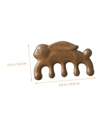 Coolhiya Green Sandalwood Massage Comb - Portable Scalp & Body Massager for Ultimate Relaxation - Buy Online on GoSupps.com