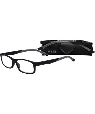 SAV Eyewear Men's Sportex AR4161 Gray Reading Glasses - 29mm 2.5x Magnification for Comfortable Vision - Buy Online on GoSupps.com