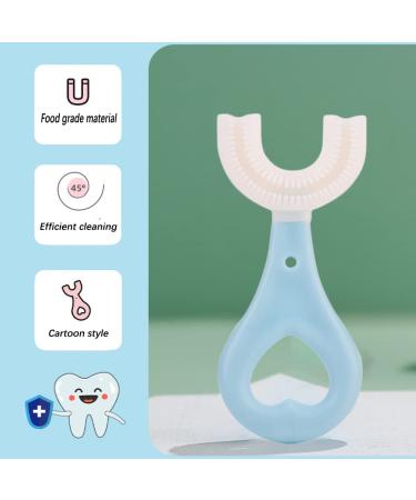 U-Shaped Silicone Kids Toothbrush - Manual Tooth Cleaner for Efficient Oral Hygiene - Buy Online on GoSupps.com