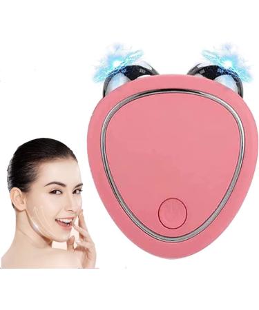 Microcurrent Face Lifting Massager - 2023 New Mini Microcurrent Face Lift Device, Skin Tightening Care for Women and Men - Face/Body Wrinkle Removal(Pink)