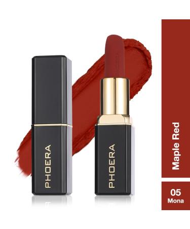 Phoera Non Transfer Lipstick - Waterproof, Smudge-proof, and Long-Lasting (05 Mona) - Buy Online on GoSupps.com