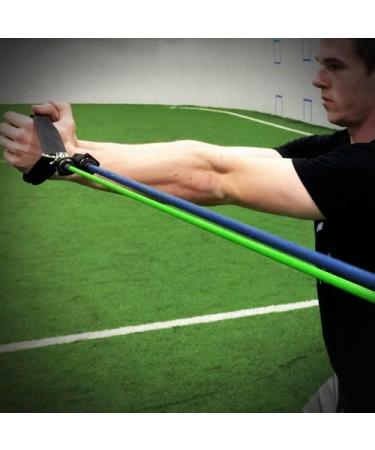 KB Powerbands Resistance Bands Set | Exercise Bands with Handles & Door Anchor for Strength Training & Physical Therapy - Includes Digital Training Downloads - Buy Online on GoSupps.com