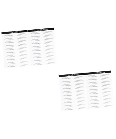 FOMIYES 4 Sheets Pairs 4d Imitation Eyebrow Tattoos Eyebrowsb Eyebrow Sticker 6d Makeup Tools Disposable