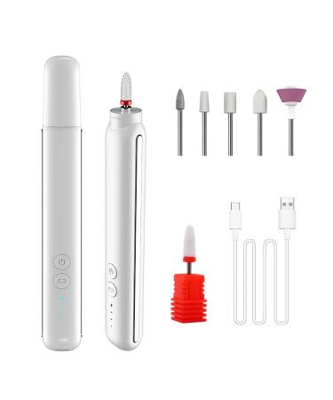 Electric Nail Drill Machine 15000RPM Rechargeable Portable E-File Nail File Kits for Acrylic Gel Natural Nails Manicure Pedicure Polishing Nail Removing Cordless Manicure Pedicure