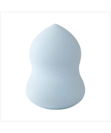 Powder puff 1Pc Cosmetic Puff Powder Smooth Women's Makeup Foundation Sponge Beauty Make Up Tools & Accessories Water Drop Blending Shape Face powder puff (Size : Gourd Light blue)