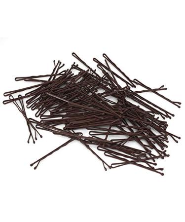 HAARallerliebst Hair Clips - 50 Brown 5cm Clips with Pink Storage Box - International Shipping Available - Buy Online on GoSupps.com