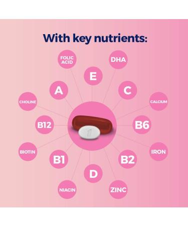 One A Day Women's Prenatal Advanced Complete Multivitamin with Brain Support - 60 Count Set - Buy Online on GoSupps.com