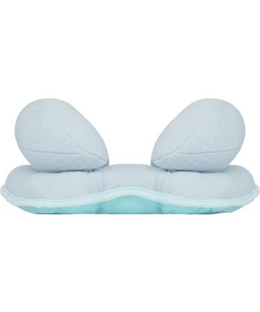 Qchomee 2 in 1 Baby Travel Pillow & Neck Brace | Adjustable Head Support for Car Seat, Pushchair, Stroller | Washable Insert Cushion for Toddler 3-24 Months | Blue 29x22cm - Buy Online on GoSupps.com