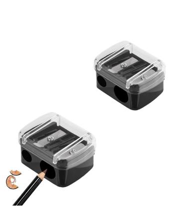 SJBAUTYO 2 Pack Makeup Sharpener Pencil Sharpener Cosmetic Pencil Sharpener for Eyebrow Pencil Lipliner Eyeliner Pencil