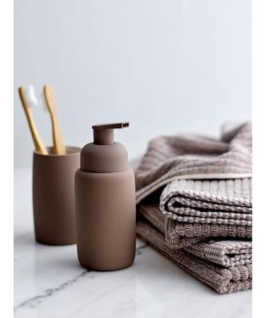 S dahl Organic Melange Washcloths | 100% Organic Cotton | Set of 4 | 30x30 cm | Ash Color - Eco-Friendly Bath Essentials - Buy Online on GoSupps.com