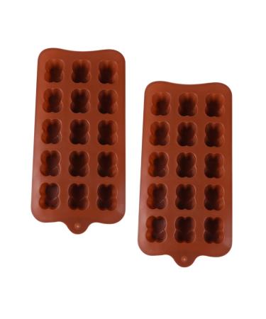 MAGICLULU Alphabet Stencils 2pcs Molder Mold for Chocolate Baking Tool para Paletas De Chocolate Non-Stick Molds Chocolate Making Molds Candy Pan Chocolate Ball Brownie 3D Bakeware