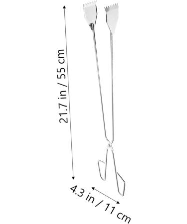 FRCOLOR 1pc Trash Tongs & BBQ Grill Tweezers - Versatile Garbage Picker Upper & Charcoal Clip - 55x11cm Outdoor Cooking Tool - Buy Online on GoSupps.com