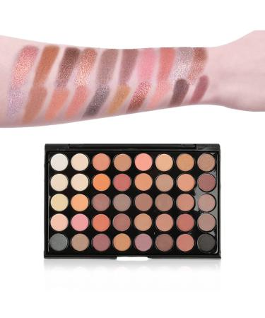 Complete Makeup Gift Set for Women - 40 Color Eyeshadow Palette, Foundation, Primer, Winged Eyeliner Stamp, Lipstick, Eyebrow Soap, Sponge - Full Makeup Kit by SIGHTLING - Buy Online on GoSupps.com