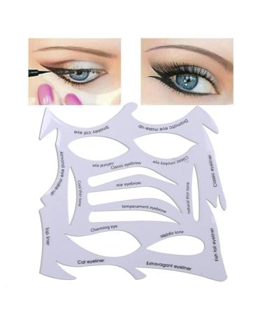 Eyebrow Eye Makeup Eyeshadow Eyeliner Makeup Tools Template Set Reusable - Buy Online on GoSupps.com
