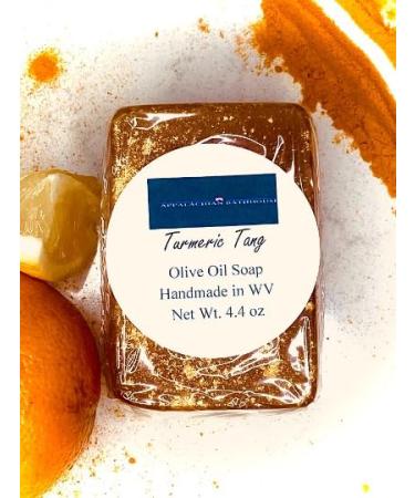 Handmade Turmeric Soap Turmeric Tang 4.4 oz. Made in the U.S.A.
