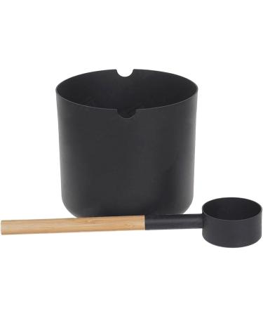 Aluminum Sauna Bucket 7L Aluminum Bucket Large With Spoon Aluminum Sauna Barrel Black Sauna Bucket Handmade Sauna Bucket Sauna Spa Accessory - Buy Online on GoSupps.com