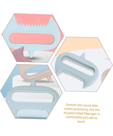 TOVINANNA 4-Piece Acupuncture Massage Device Set Silicone Hand Massager Scalp Massager & Neck Tool for Stress Relief - Buy Online on GoSupps.com