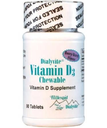 Dialyvite - Vitamin D3 Chewable Supplement (2 000 IU) - 90 Tablets