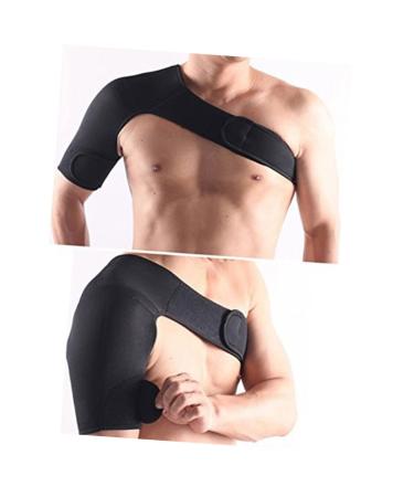 LALAFINA Adjustable Shoulder Support Brace for Men - Rotator Cuff Retainer & Sports Suspenders - Comfortable Black Medium Size - Buy Online on GoSupps.com