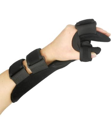 Wrist Support Brace Restorative Medical Stroke Hand Orthotics For Flexion Contractures Soft Night Resting Hand Splint For Correction Comfort Pain Relief (Color : Left Size : Large) Large Left
