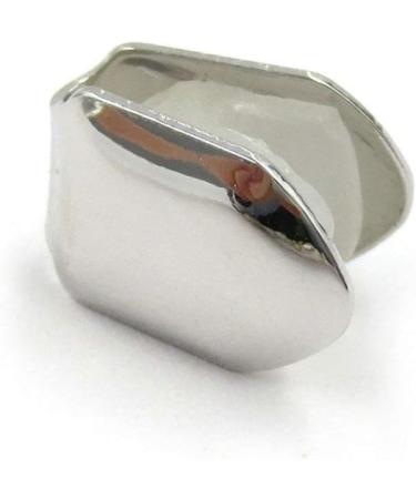 ULTNICE Silver Single Tooth Fangs Cap Hip Hop Grills Set - Dental Grill for Top and Bottom Teeth - Buy Online on GoSupps.com