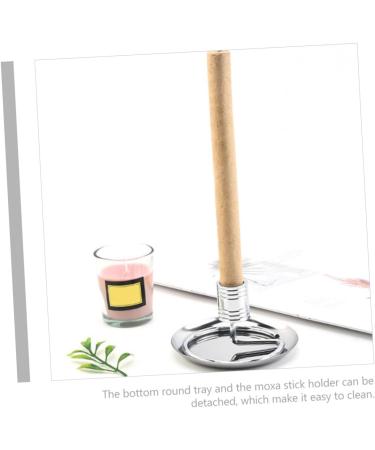 Minkissy 4 Sets MOXA Seat Desk Shelter Holder | Stainless Steel Moxa Stick & Incense Holder | Fire Extinguishing Moxibus Tunnel Accessory - Buy Online on GoSupps.com