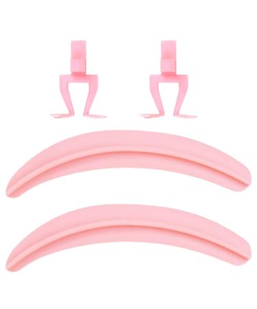 Besreey Silicone Eyelash Separator Tool Women Makeup Silicone Eyelash Separator Tool | Beginner-Friendly Eyelash Grafting Speeder for Traveling Gathering Dating Pink