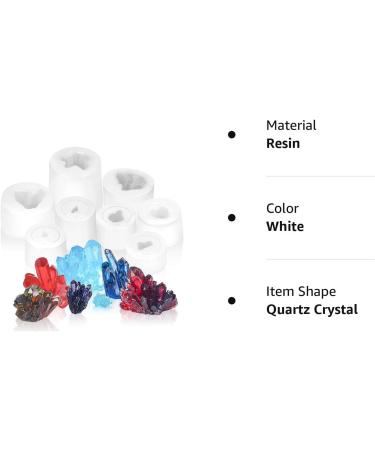 Lybile Crystal Resin Mold Set - 8 Piece Crystal Cluster Silicone Molds for DIY Craft and Cake Decoration - Buy Online on GoSupps.com