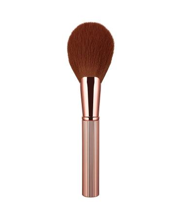 Anmor Powder Brush, Premium Rose Gold Fluffy Soft Bronzer Brush, Professional Even Application Face Brush for Facial Loose Powder, Upgraded Aluminum Tube Handle and Nano-Fiber Powder Brush #8113-01