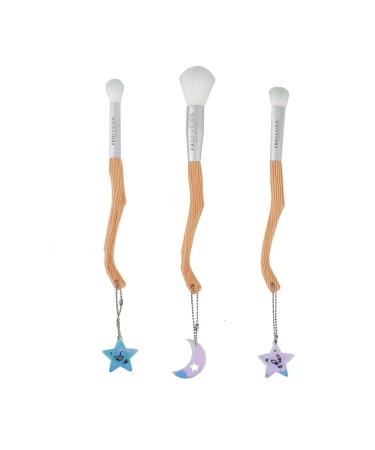 Profusion Cosmetics Casper The Friendly Ghost 3 Piece Eye and Face Brush Set for Flawless Makeup Achieve Adorable Look with the Essentials Elegance Brush Set