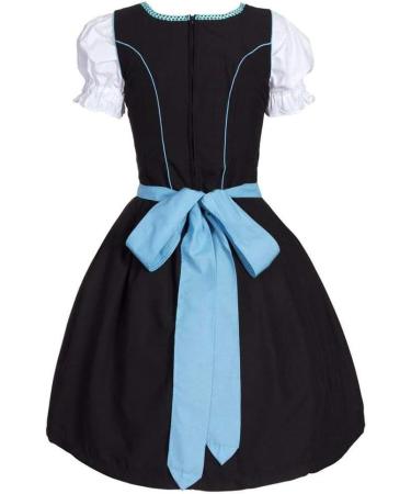 Dirndl - Robe midi pour femme - Robe traditionnelle pour f te de la bi re - Occasions sp ciales - Avec tablier Dirndl - Chemisier Dirndl 3 pi ces - Costume bavarois pour f te de la bi re L Bleu (02) - Buy Online on GoSupps.com