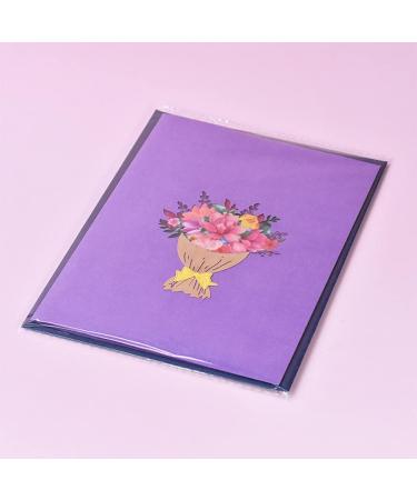 KieTeiiK 3D Pop-Up Magnolia Greeting Card For Birthday Teachers' Day Mother's Day Wedding Party Anniversary With Envelope Greeting Card With Envelope - Buy Online on GoSupps.com
