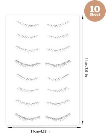 Bottom Lashes Eye Stickers Eye Lash Glue Strong Lower Eyelashes 10 Sheet Disposable Waterproof Sweatproof Eyelash Stickers Simulation Cute Natural Bottom Lashes For Woman Girls TYPE 2 - Buy Online on GoSupps.com