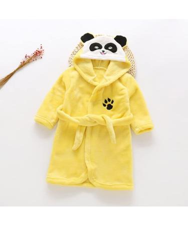 Miyanuby Baby Bathrobe for Boys & Girls | Soft Flannel Panda Hoodie | Comfortable Nightwear & Homewear | Perfect Gift for Ages 5-6 - Buy Online on GoSupps.com