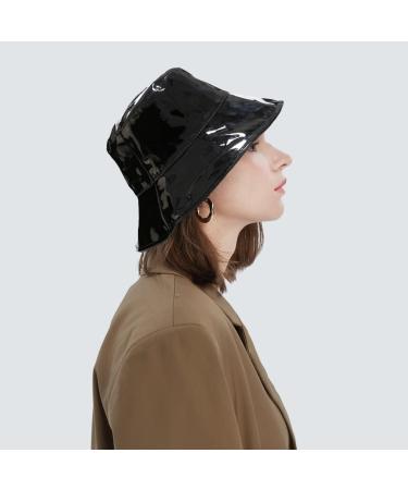 XYIYI Women Waterproof Wide Brim Bucket Rain Hat in Black - Buy Online on GoSupps.com
