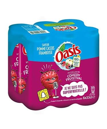 OASIS - Apple Blackcurrant Raspberry Slim Box 6X33Cl - Unit - Free Delivery