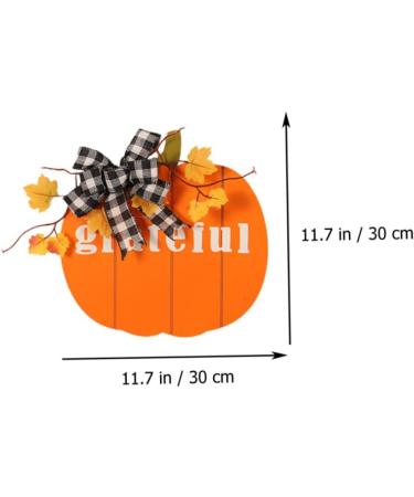 STOBAZA Leaf Pendant Pumpkin Garland Wall Craft Front Decoration Adornment Decor Wreath Door Wooden Maple - Buy Online on GoSupps.com