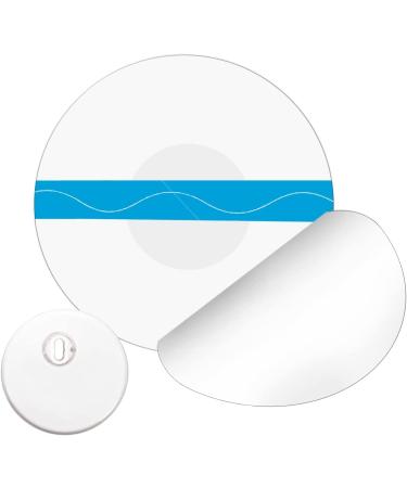 LiangMai 20 PCS Freestyle Adhesive Patches Sensor Covers for Libre 1/2/3 Transparent Waterproof Adhesive Patch Pre-Cut CGM Tape 14 Days Long Fixation for your Sensor NO Glue in The Center Blue 20 pack