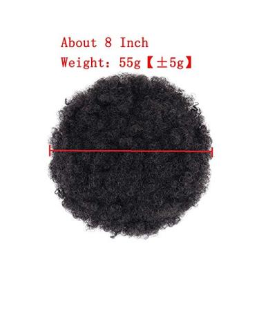 Synthetic Puff Hair Bun | Kinky Curly Drawstring Afro Chignon | Hair Extensions & Ponytail Clips - 1BT299 - Buy Online on GoSupps.com
