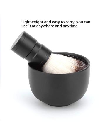 Men's Beard Shaver Set - Stainless Steel Shaving Bowl & Soft Brush | Home & Salon Barber Kit (Black - Buy Online on GoSupps.com