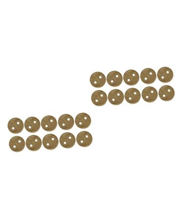 FOMIYES 20 Stk Moxa cake Popular gifts Gite Safe Safe Heat Flains Moxibusion MoxaGel traditional Chinese acupuncture cake Traditional Moxas cake Household 5x5x0.6cmx2Pcs Gelbx2st