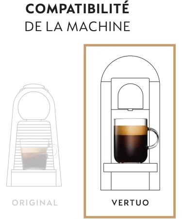  Nespresso Nespresso Vertuo - Bundle Espresso & Double Espresso 50 Capsules de caf - 10x Voltesso Altissio Peru Organic Chiaro Scuro - Buy Online on GoSupps.com