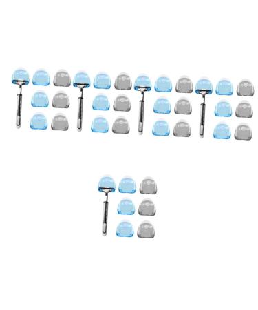 Osaladi 30 pth razor holder with suction cup razor wall hook bathroom suction suction saucer razor blade holder made of plastic bathroom hook input wall towel plastic
