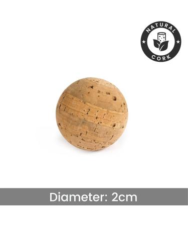 Natural Cork Yoga Studio Massage Ball - 2 cm | Eco-Friendly & Unbranded - Buy Online on GoSupps.com