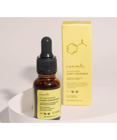 Prodsol Biotech pvt ltd Neemli Naturals 10 Niacin amide Clarity Concentrate Face Serum for Clear BlemishFree Bright Skin All Skin Types Brightening Glowing Skin Dull & Damage Skin Repair 15ml - Buy Online on GoSupps.com